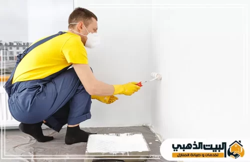 صباغ في دبي 0557617061 دهان داخلي للمباني في دبي نهتم في صباغ في دبي بحماية الأرضيات أثناء العمل وتنفيذ الطلاء في الزوايا السفلية بدون فوضى